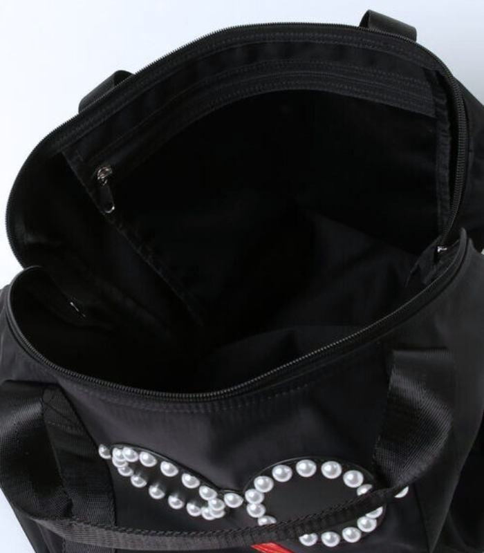 【a-jolie】パールサングラスナイロンボストンバッグ★☆AJ-637