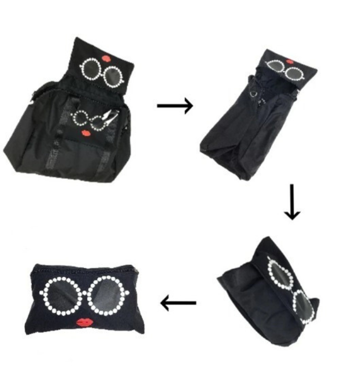 【a-jolie】パールサングラスナイロンボストンバッグ★☆AJ-637