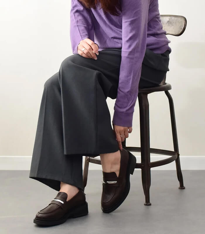 【ANGEL ALARCON】ラウンドトウメタルオーナメントローファー★☆D51614