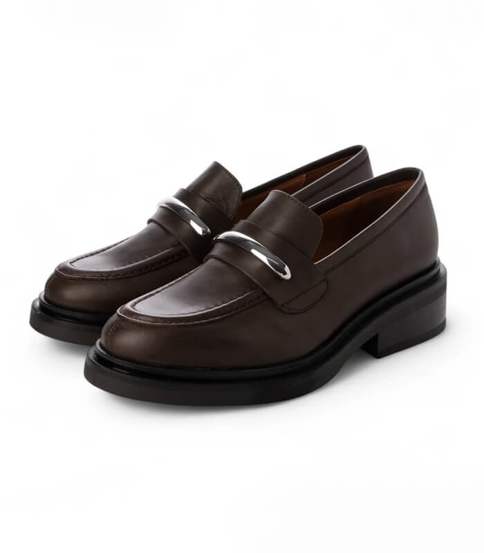 【ANGEL ALARCON】ラウンドトウメタルオーナメントローファー★☆D51614