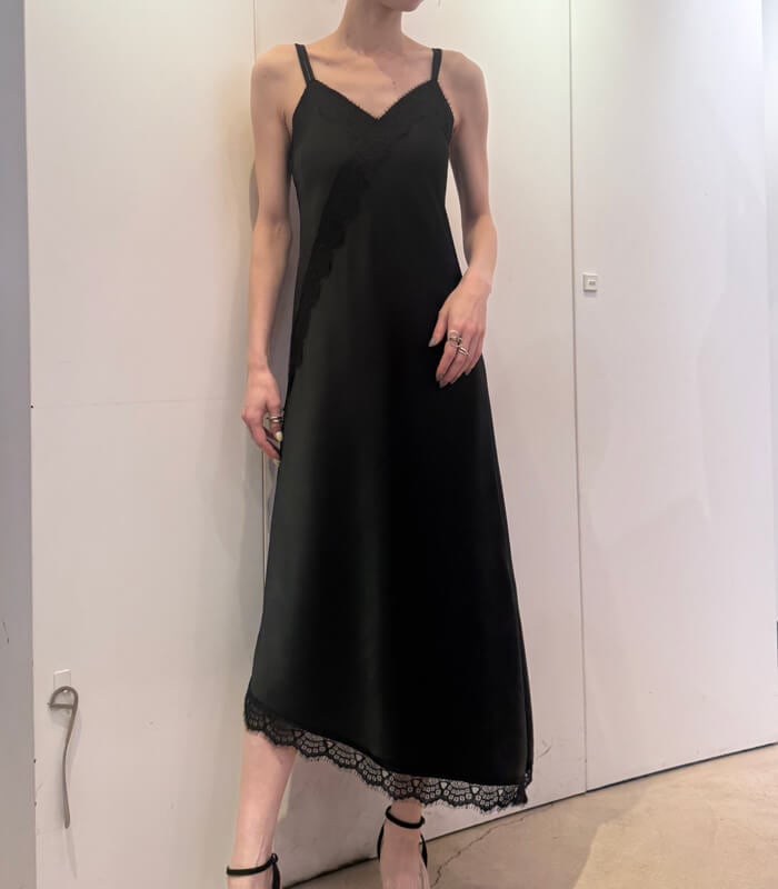 【RINASCIMENTO】レースサテンキャミワンピース★ITRIN127456