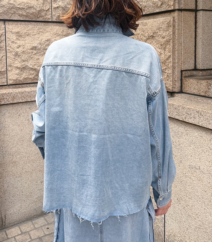 【AGNOST】テンセルソフトデニムシャツ★☆63136082