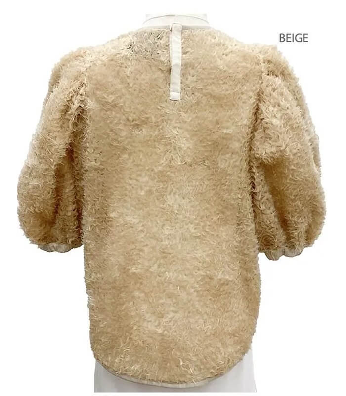 【Adonisis】シャギー×チュールパフリボンTOP★☆S25308