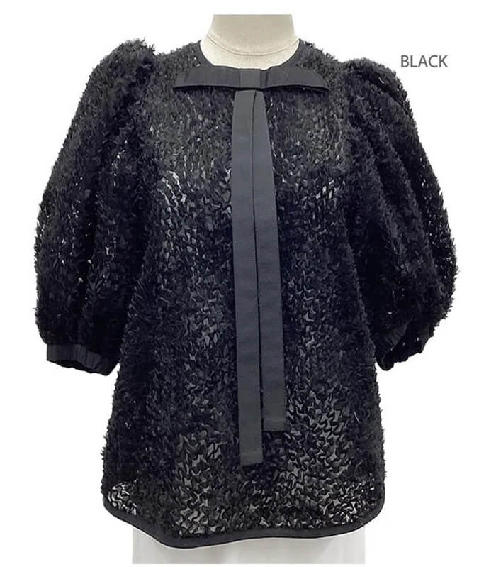 【Adonisis】シャギー×チュールパフリボンTOP★☆S25308