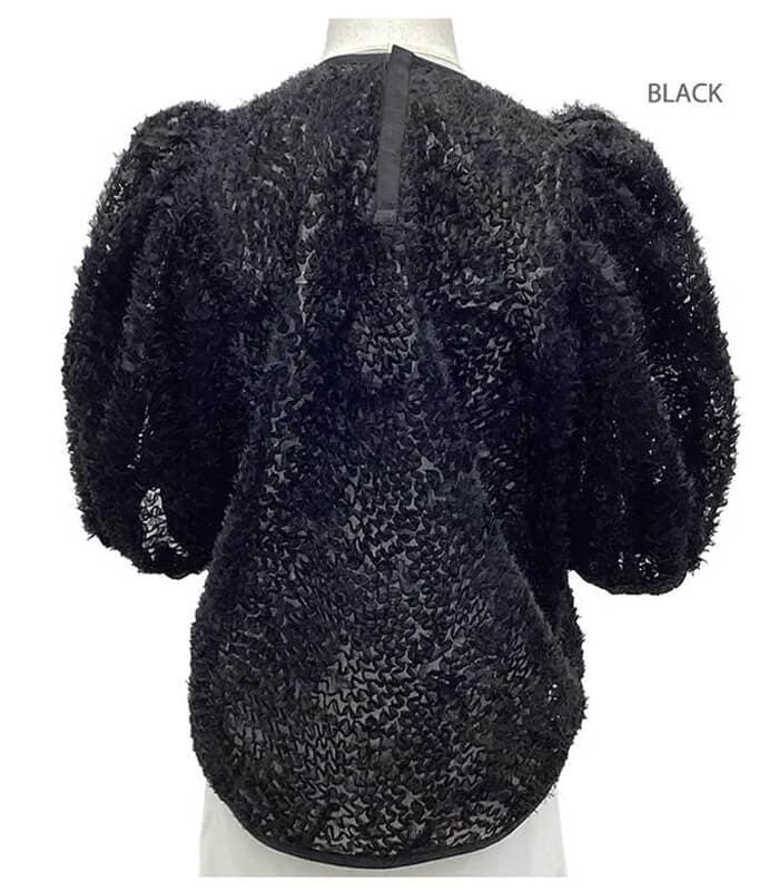 【Adonisis】シャギー×チュールパフリボンTOP★☆S25308