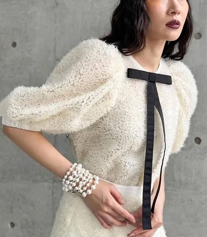 アドニシス　モノトーンジャギースカート モノトーンパイルジャガードフレアミニスカート|allureville