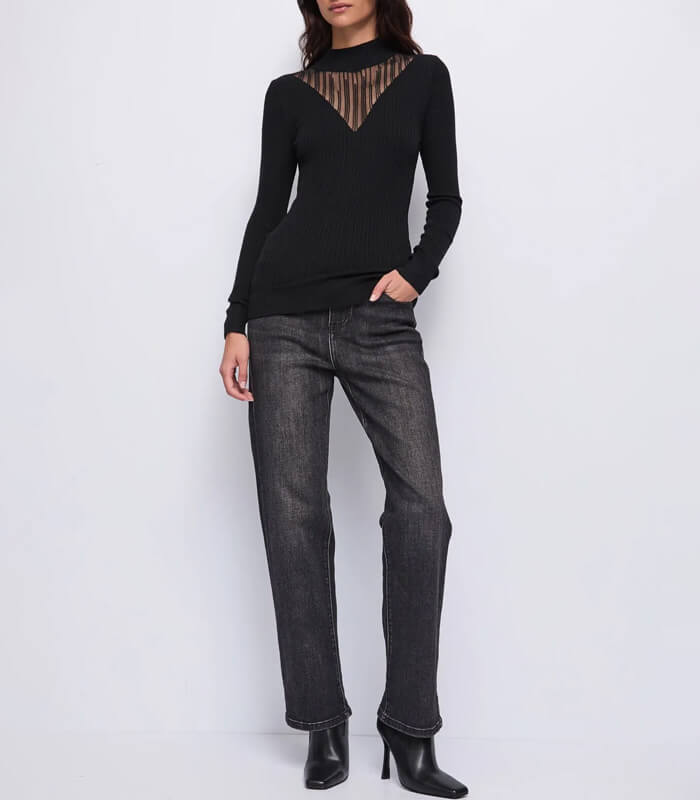 【DENNY ROSE】切り替えハイネックニット★☆IT521ND53034