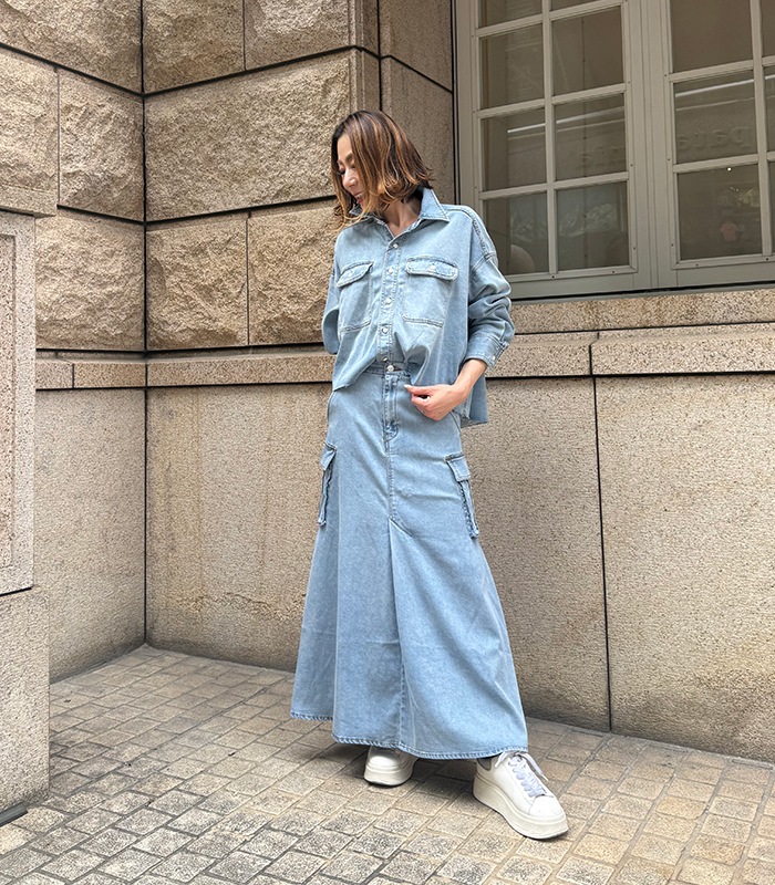 AGNOST】テンセルソフトデニムスカート63156083 | WEAR,スカート