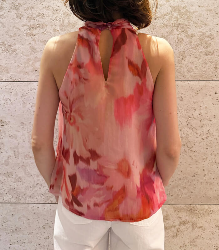 【SALE】【RINASCIMENTO】タイダイフラワーアメスリフリルTOPS■ITRIN20258