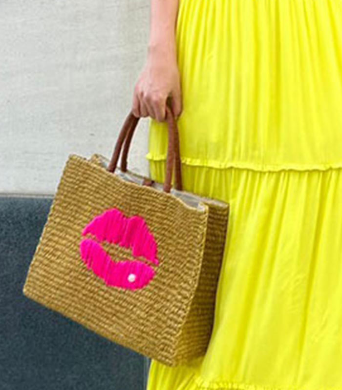 【SALE】【a-jolie】LIPデザインスクエアカゴバッグ▼☆SI-2408