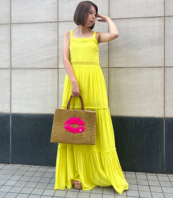 【SALE】【a-jolie】LIPデザインスクエアカゴバッグ▼☆SI-2408