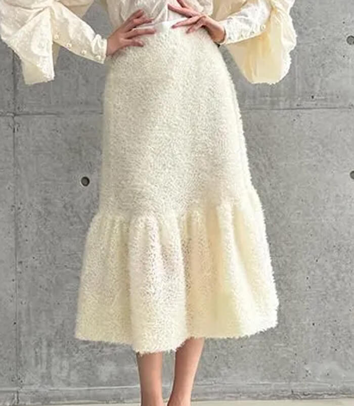 【Adonisis】シャギー×チュールマーメイドスカート★☆S25309