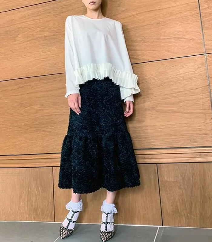 【Adonisis】シャギー×チュールマーメイドスカート★☆S25309