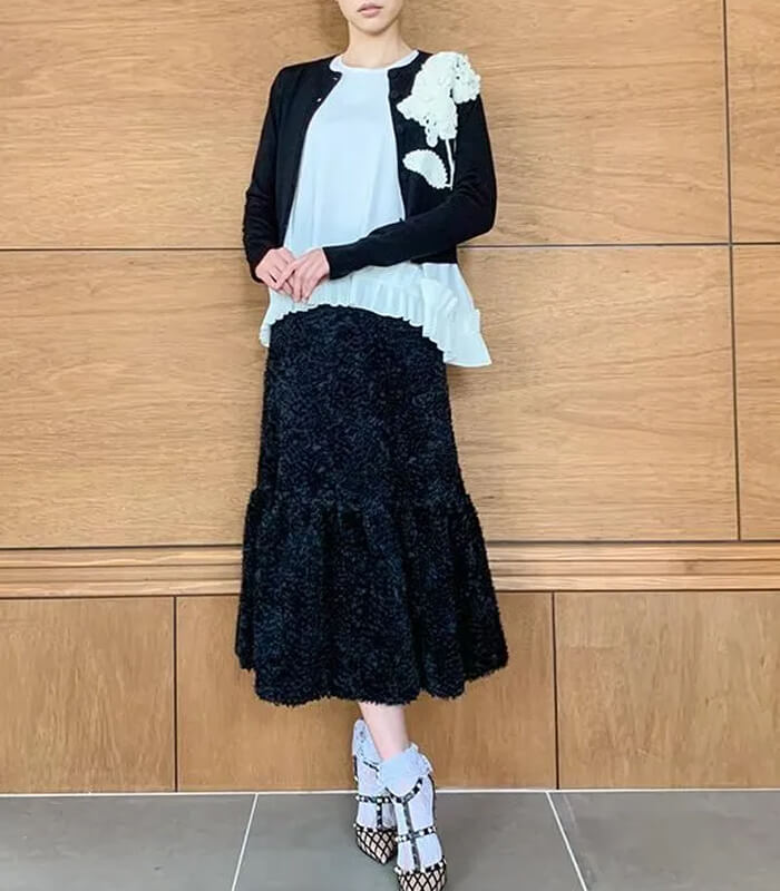 【Adonisis】シャギー×チュールマーメイドスカート★☆S25309