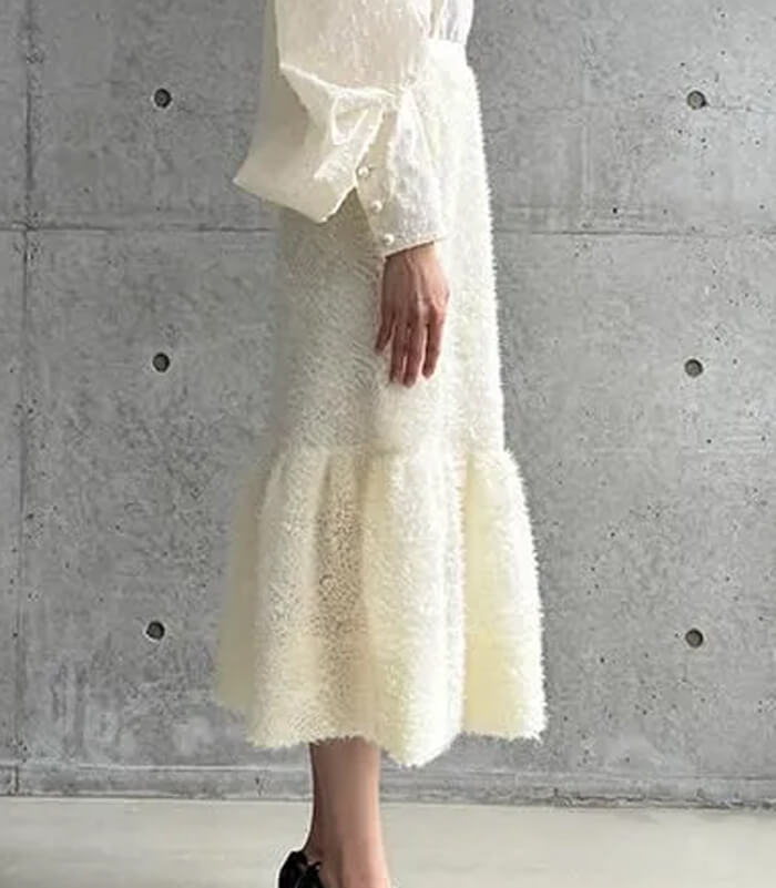 【Adonisis】シャギー×チュールマーメイドスカート★☆S25309