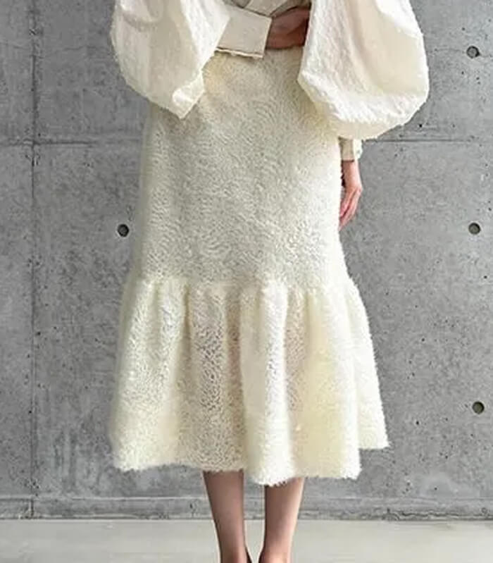 【Adonisis】シャギー×チュールマーメイドスカート★☆S25309