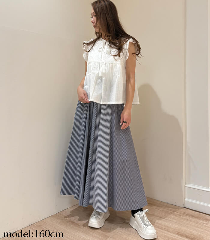 MoNiLE】サッカーストライプ組み合わせロングスカート☆2926 | WEAR