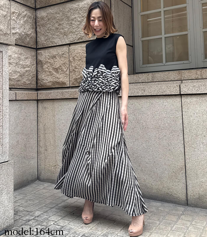 DOS DIOSAS】ストライプフレアスカートD8727 | WEAR,スカート | DESERT