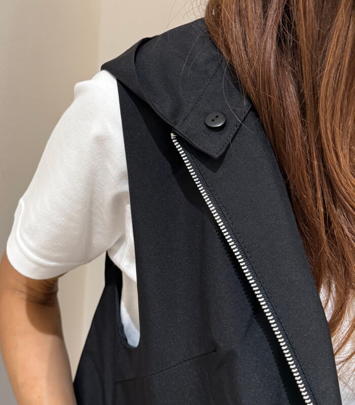 【PICCIN PERLA】ポケットフリルペプラムベスト★☆907000