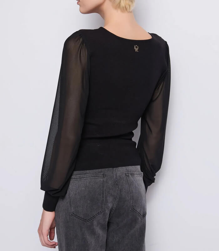 【DENNY ROSE】レースアップポイント切替ニット★IT521DD53004