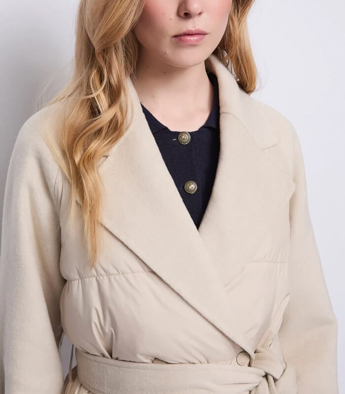 【SALE】【GAUDI】ベルト付きダブルブレストダウンジャケット■IT521FD35006