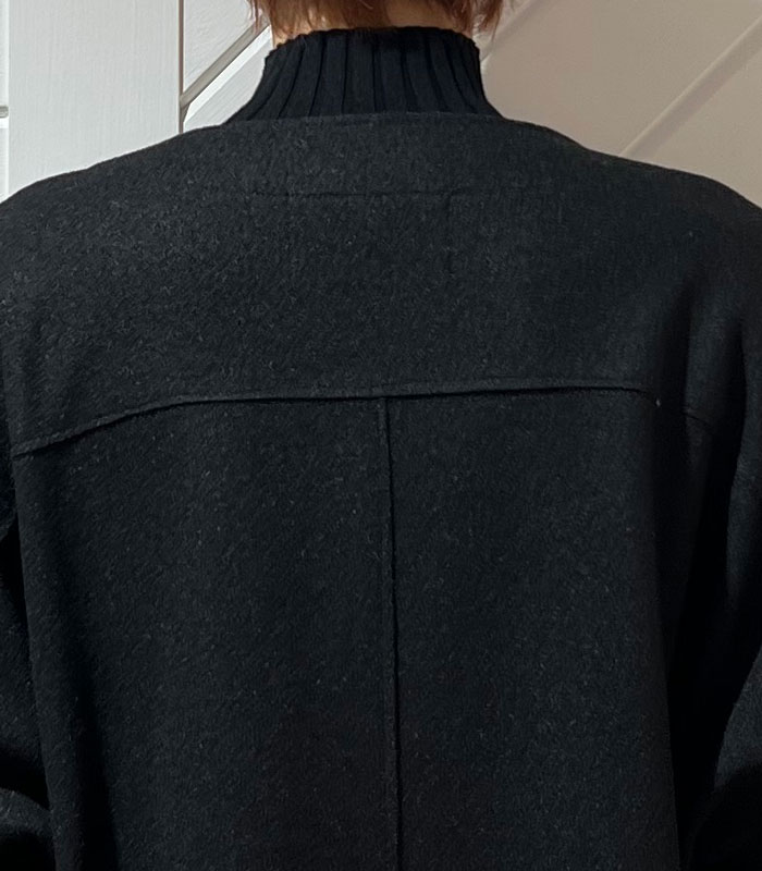 【SALE】【DOS DIOSAS】ノーカラーVネックロングコート●D7820