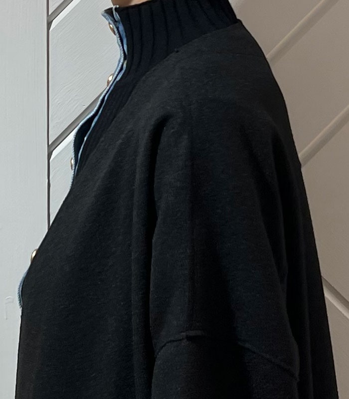 【SALE】【DOS DIOSAS】ノーカラーVネックロングコート●D7820