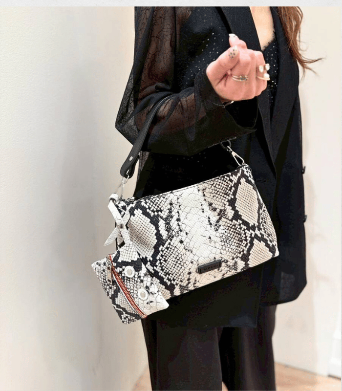 【RIPANI】MARYAM2wayパイソンレザーハンドバッグ★I881SP-MARYAM