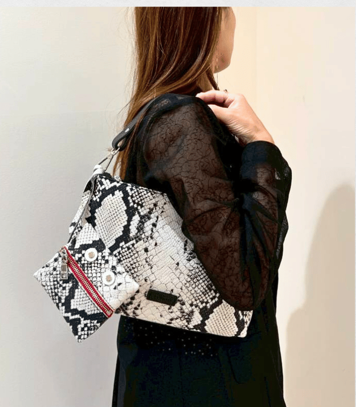 【RIPANI】MARYAM2wayパイソンレザーハンドバッグ★I881SP-MARYAM