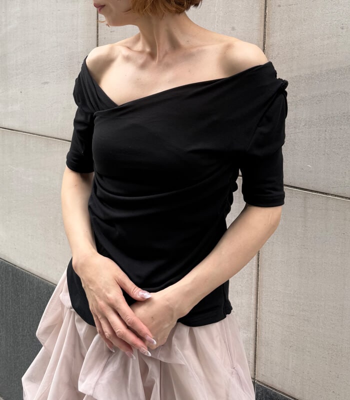 【MAISON MAVERICK PRESENTS】ドレープデザインカットソー★☆MM5120