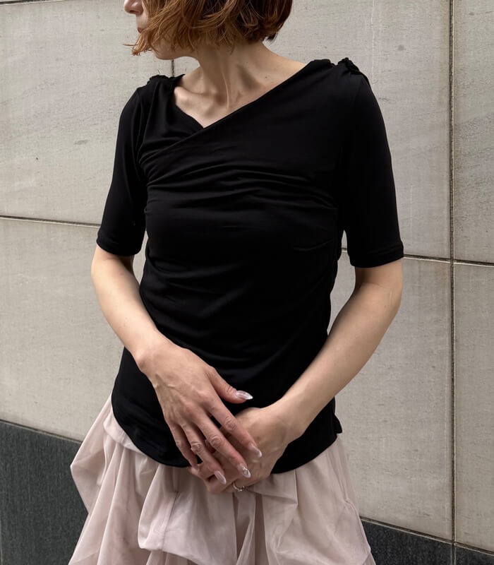 【MAISON MAVERICK PRESENTS】ドレープデザインカットソー★☆MM5120