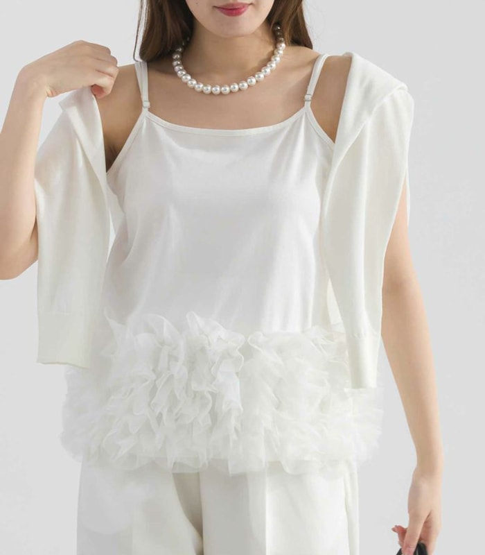 【PICCIN PERLA】フラワーキャミソール★906550