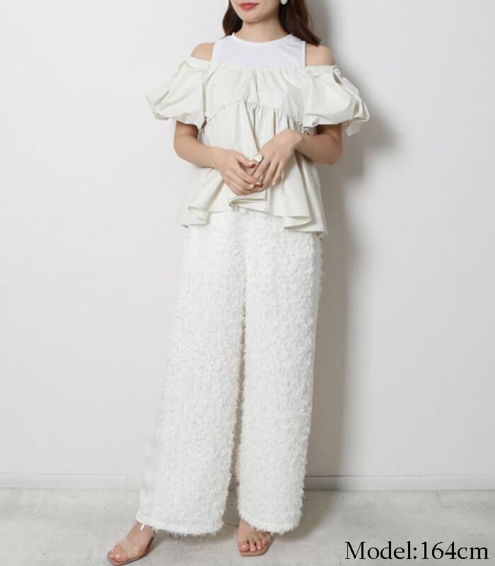 【SALE】【Re.Verofonna】タンクレイヤードペプラムブラウス▼☆5253314