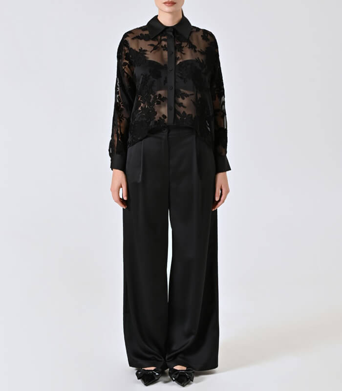 【RINASCIMENTO】シアージャガードハイフロントシャツ★ITRIN125114