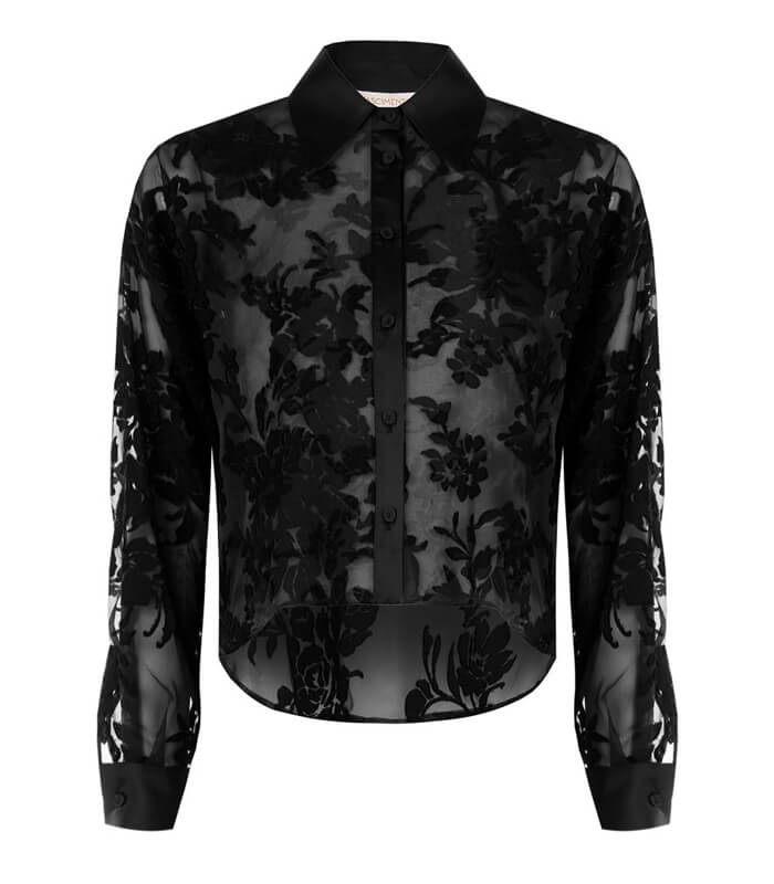 【RINASCIMENTO】シアージャガードハイフロントシャツ★ITRIN125114