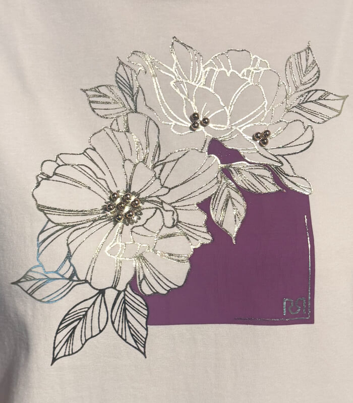 【RINASCIMENTO】フラワープリントTシャツ★☆ITRIN130519
