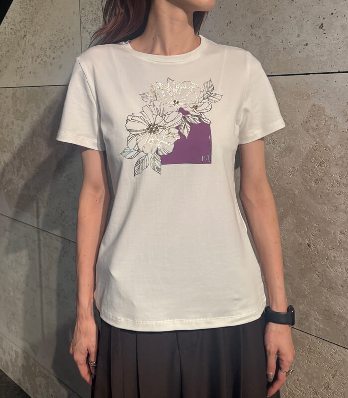 【RINASCIMENTO】フラワープリントTシャツ★☆ITRIN130519