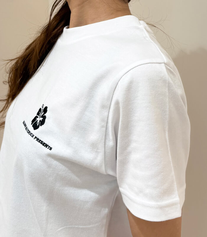 【MAISON MAVERICK PRESENTS】ハイビスカス刺繍Tシャツ★☆MM5134