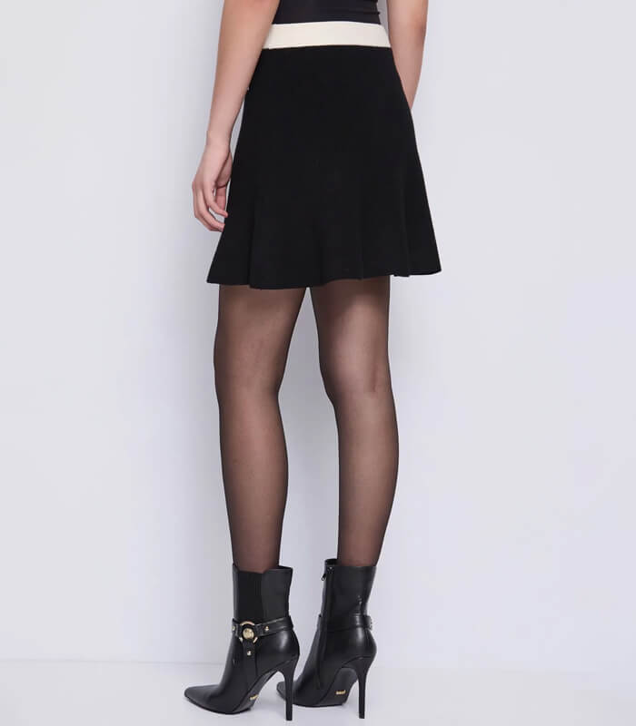 【GAUDI】バイカラーニットミニスカート★IT521FD73005