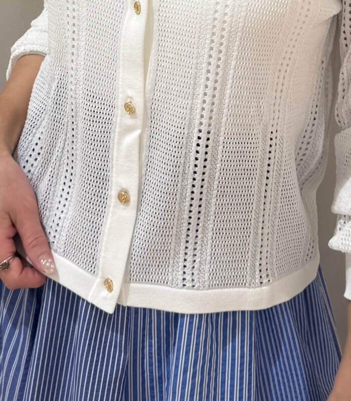【SALE】【GAUDI】透かし編みカーディガン■IT611BD53020