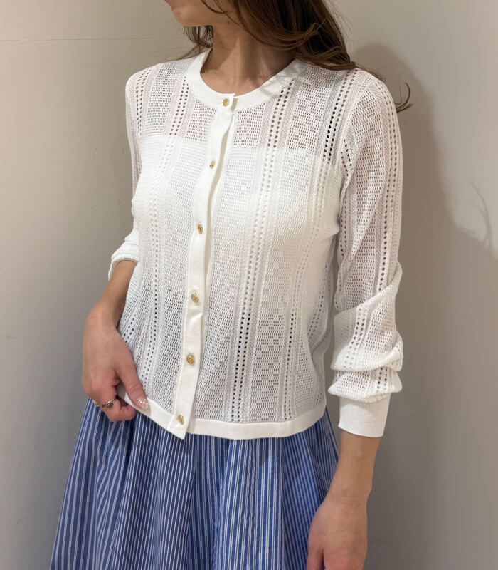 【SALE】【GAUDI】透かし編みカーディガン■IT611BD53020