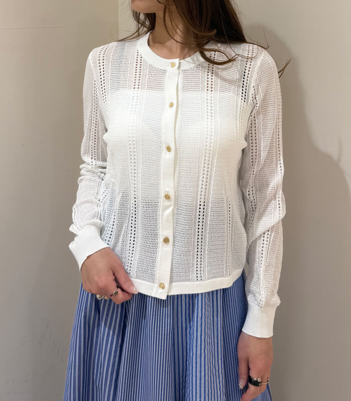 【SALE】【GAUDI】透かし編みカーディガン■IT611BD53020
