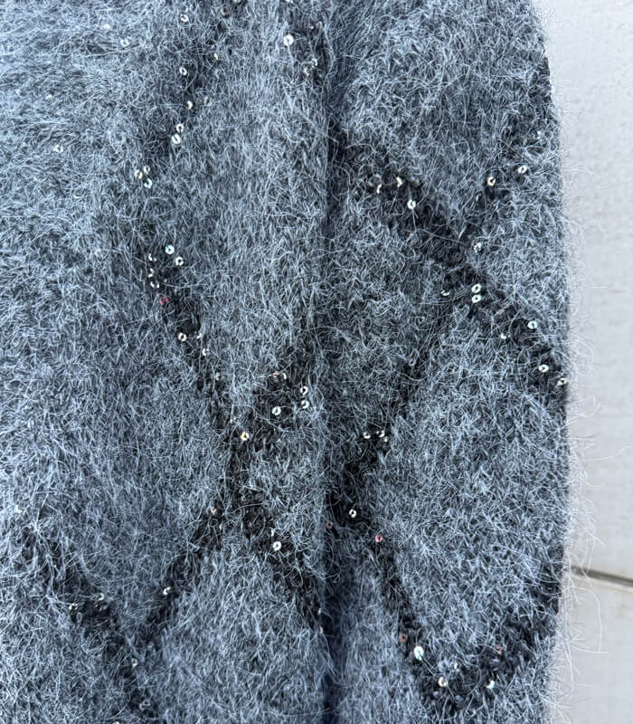 【SALE】【Desert Rose】スパンコールロングニットカーディガン▼☆BDKT-83