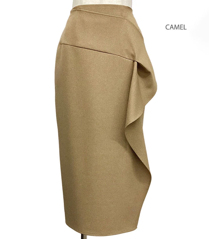 Adonisis】アシンメトリードレープタイトスカート☆240125▽ | WEAR  