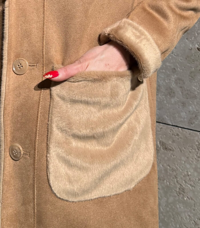 【SALE】【Rinascimento】リバーシブルムートンファーロングコート▼ITRIN122205