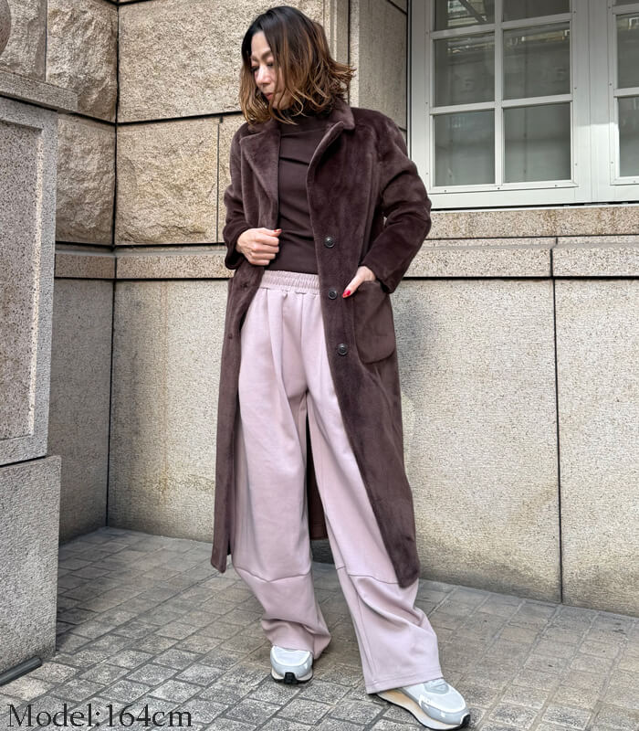 【SALE】【Rinascimento】リバーシブルムートンファーロングコート▼ITRIN122205