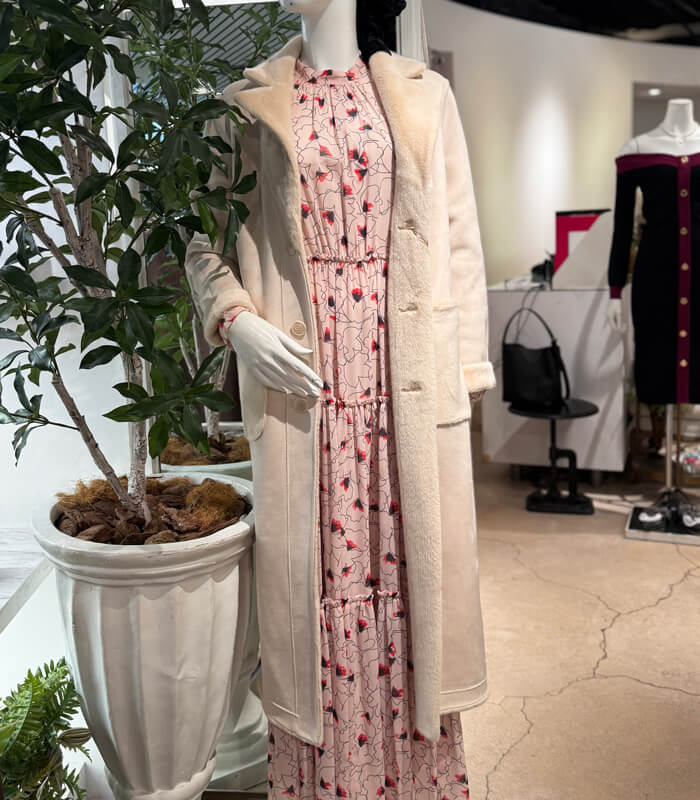 【SALE】【Rinascimento】リバーシブルムートンファーロングコート▼ITRIN122205