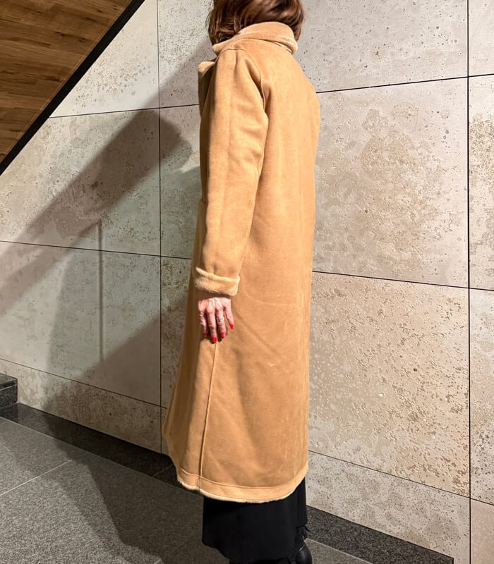 【SALE】【Rinascimento】リバーシブルムートンファーロングコート▼ITRIN122205