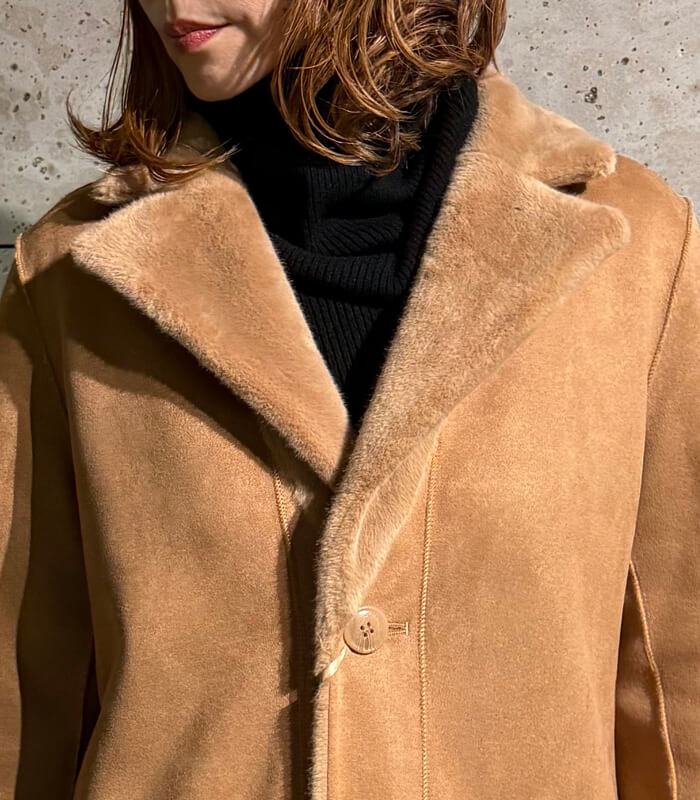 【SALE】【Rinascimento】リバーシブルムートンファーロングコート▼ITRIN122205