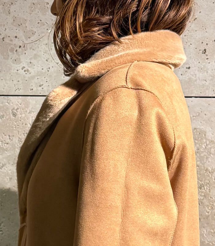 【SALE】【Rinascimento】リバーシブルムートンファーロングコート▼ITRIN122205